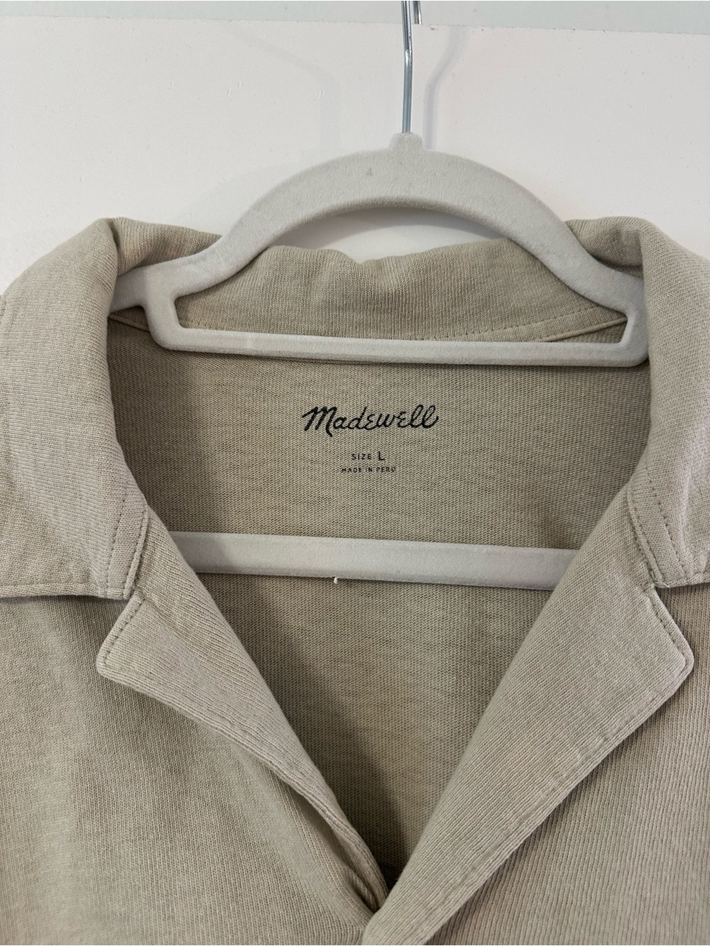 Madewell Light Beige Men’s Shirt